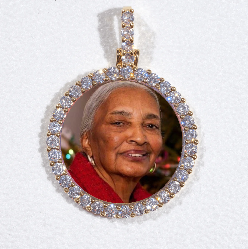 3D CIRCLE CUSTOM PICTURE PENDANT SMALL SIZE