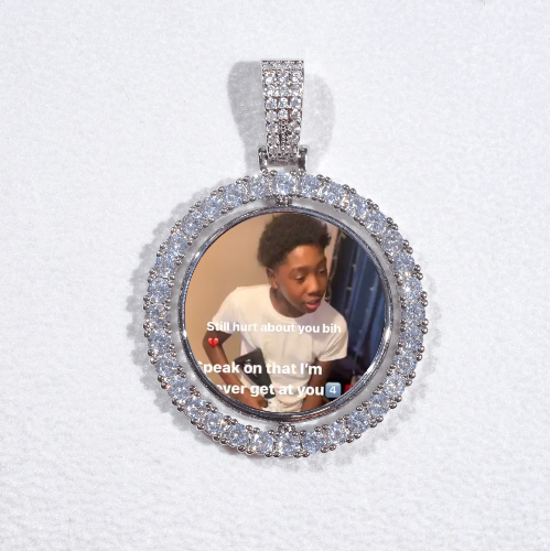 3D Spinning 2-Faced Custom Picture Pendant