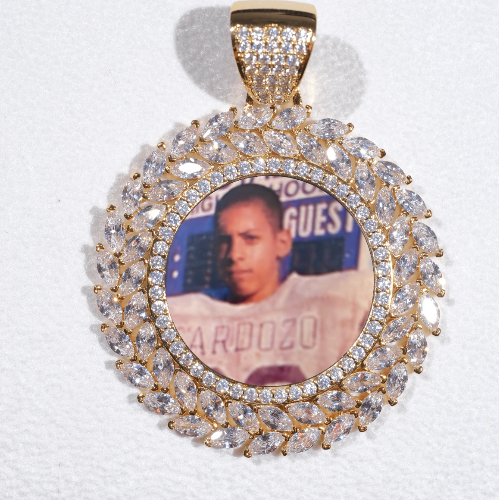 Large 3D Wheat Ear Custom Picture Pendant