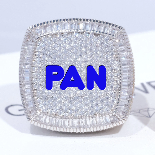 CUSTOM LETTER 3D ICED RING