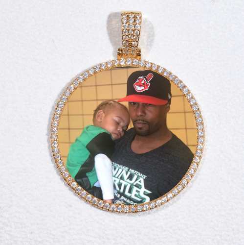 MEDIUM 3D CIRCLE CUSTOM PICTURE PENDANT