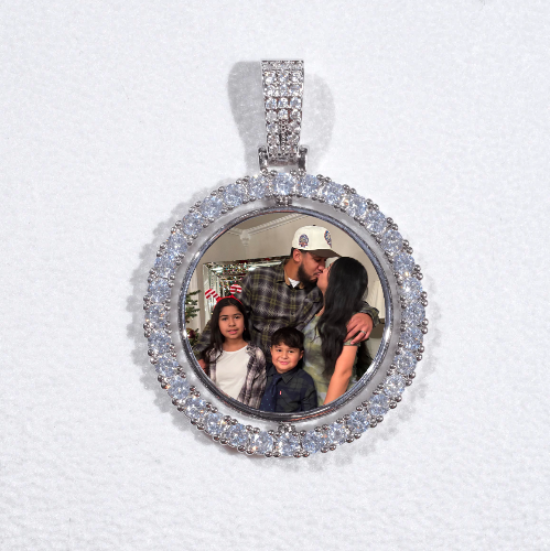 3D Spinning 2-Faced Custom Picture Pendant
