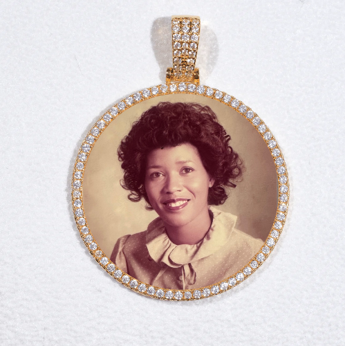 MEDIUM 3D CIRCLE CUSTOM PICTURE PENDANT