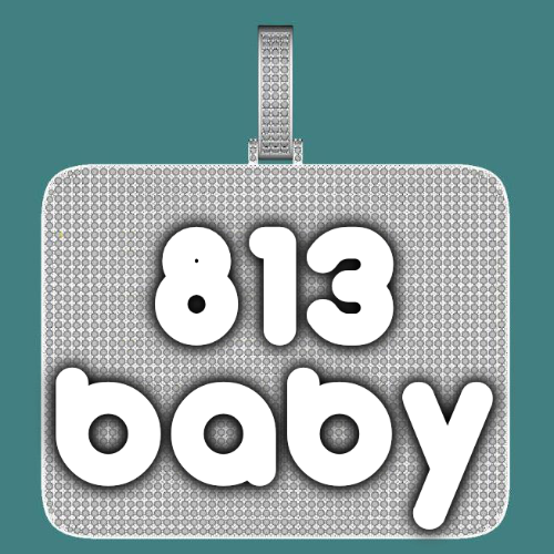 CUSTOM LETTER NECKLACE 3D BIG SQUARE