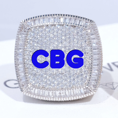 CUSTOM LETTER 3D ICED RING