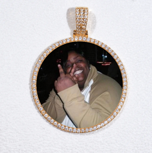 MEDIUM 3D CIRCLE CUSTOM PICTURE PENDANT