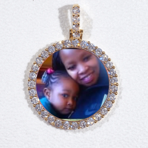 3D CIRCLE CUSTOM PICTURE PENDANT SMALL SIZE