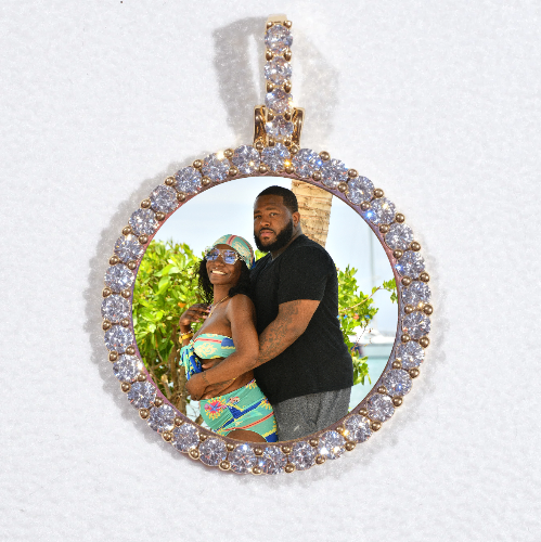 3D CIRCLE CUSTOM PICTURE PENDANT SMALL SIZE