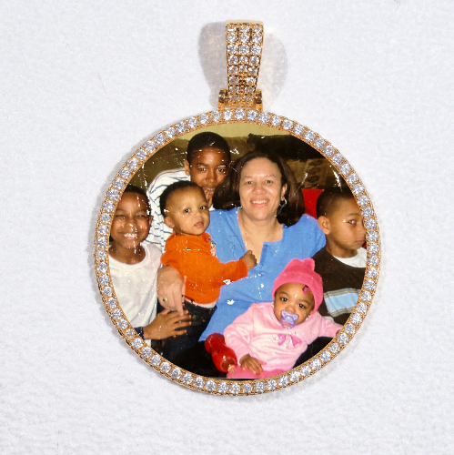MEDIUM 3D CIRCLE CUSTOM PICTURE PENDANT