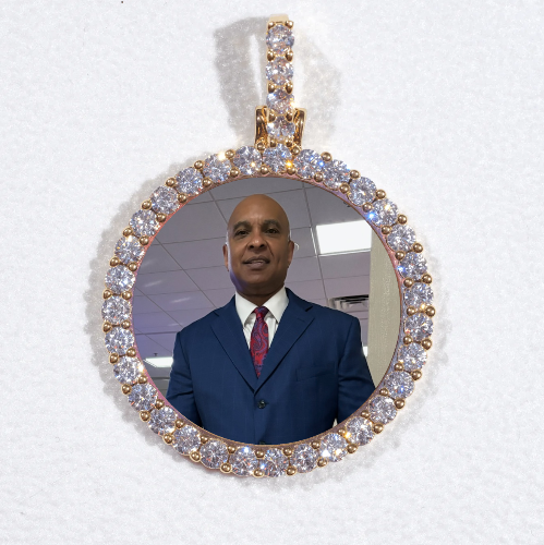 3D CIRCLE CUSTOM PICTURE PENDANT SMALL SIZE