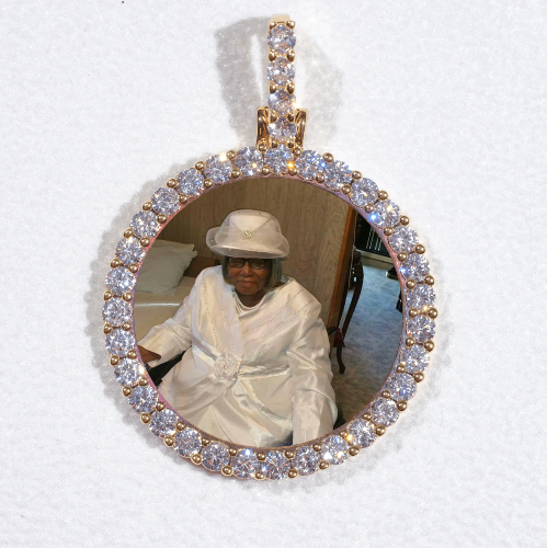 3D CIRCLE CUSTOM PICTURE PENDANT SMALL SIZE