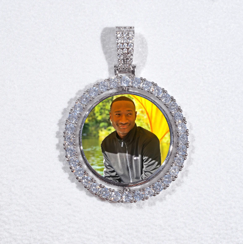 3D Spinning 2-Faced Custom Picture Pendant