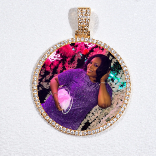 MEDIUM 3D CIRCLE CUSTOM PICTURE PENDANT