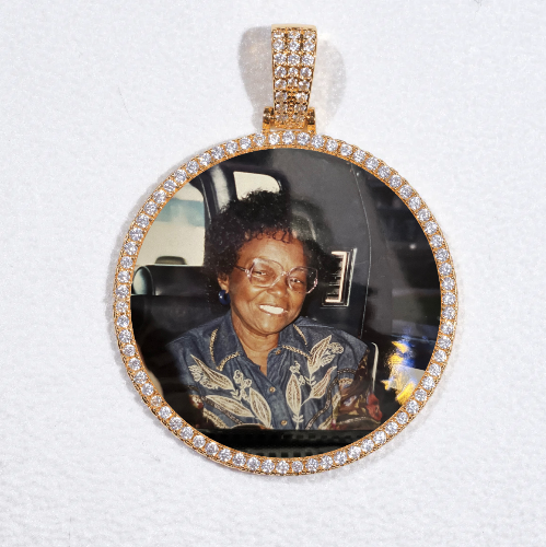MEDIUM 3D CIRCLE CUSTOM PICTURE PENDANT