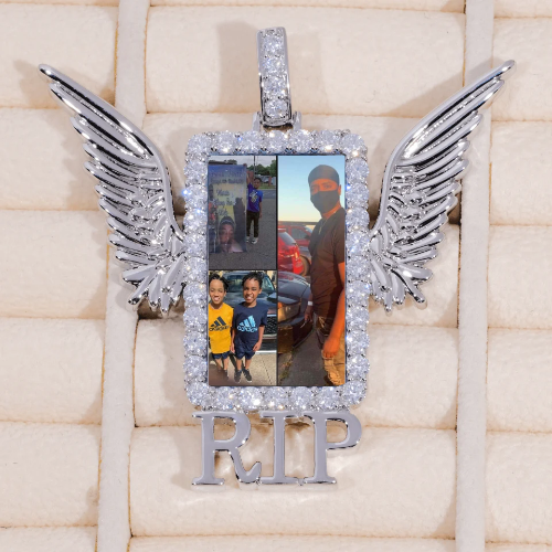 RIP WING 3D CUSTOM PICTURE PENDANT