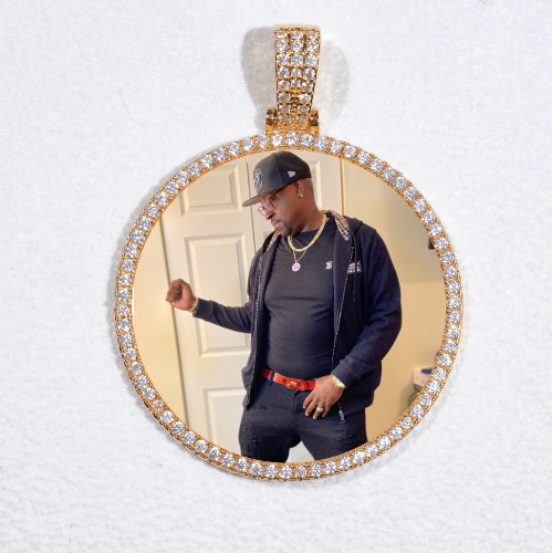 MEDIUM 3D CIRCLE CUSTOM PICTURE PENDANT