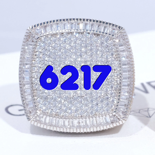 CUSTOM LETTER 3D ICED RING