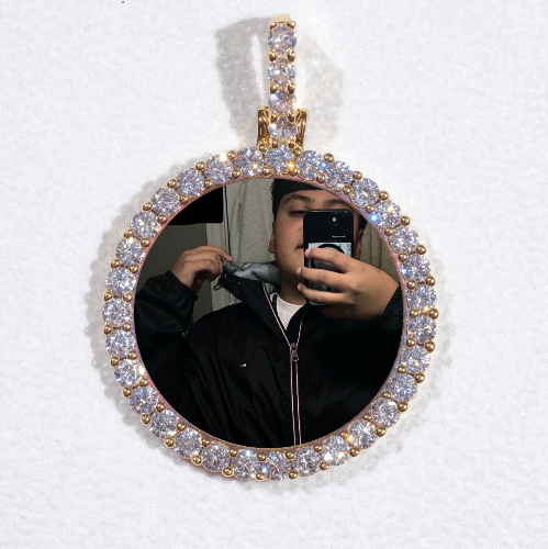 3D CIRCLE CUSTOM PICTURE PENDANT SMALL SIZE