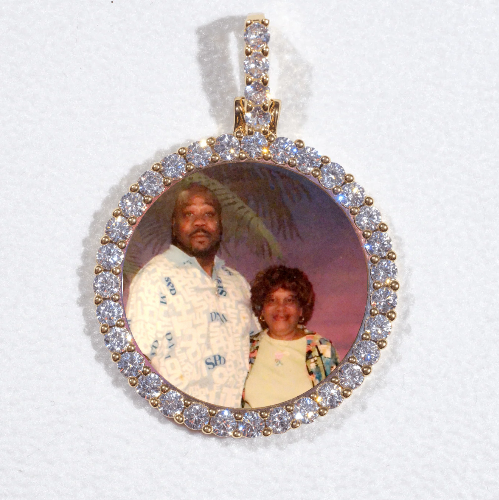 3D CIRCLE CUSTOM PICTURE PENDANT SMALL SIZE