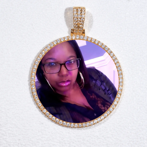 MEDIUM 3D CIRCLE CUSTOM PICTURE PENDANT
