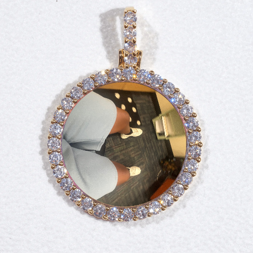 3D CIRCLE CUSTOM PICTURE PENDANT SMALL SIZE