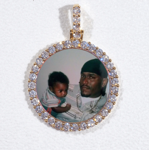 3D CIRCLE CUSTOM PICTURE PENDANT SMALL SIZE
