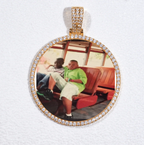 MEDIUM 3D CIRCLE CUSTOM PICTURE PENDANT
