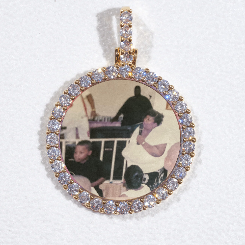 3D CIRCLE CUSTOM PICTURE PENDANT SMALL SIZE