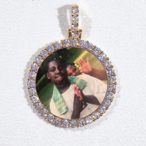 3D CIRCLE CUSTOM PICTURE PENDANT SMALL SIZE