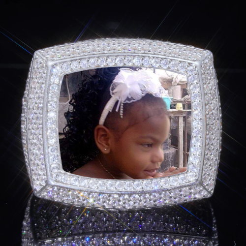 3D CUSTOM PICTURE ICED RING