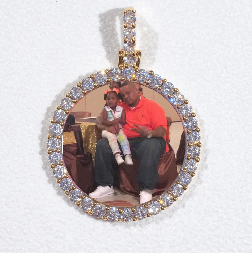 3D CIRCLE CUSTOM PICTURE PENDANT SMALL SIZE