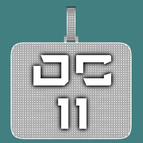 CUSTOM LETTER NECKLACE 3D BIG SQUARE