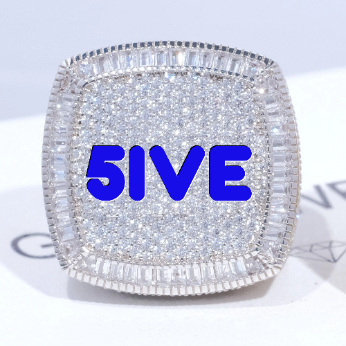 CUSTOM LETTER 3D ICED RING