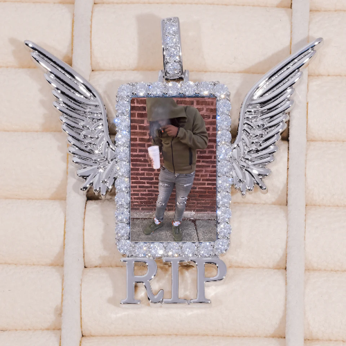 RIP WING 3D CUSTOM PICTURE PENDANT