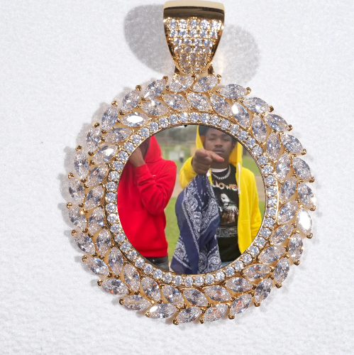 Large 3D Wheat Ear Custom Picture Pendant