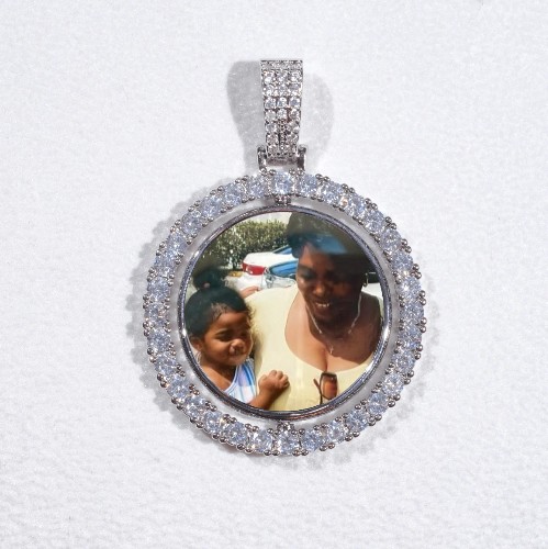 3D Spinning 2-Faced Custom Picture Pendant