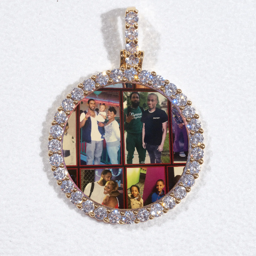 3D CIRCLE CUSTOM PICTURE PENDANT SMALL SIZE