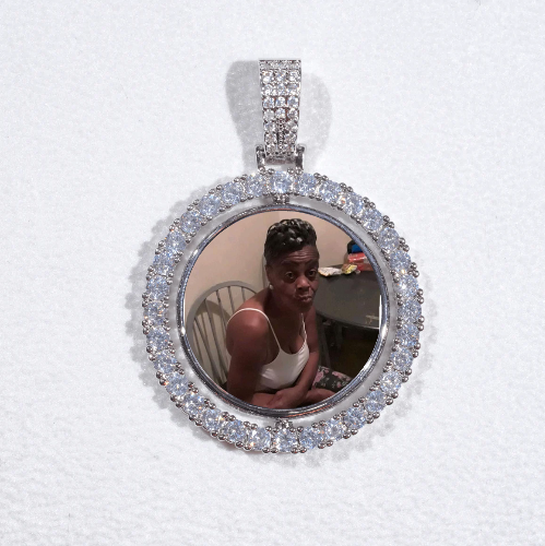 3D Spinning 2-Faced Custom Picture Pendant