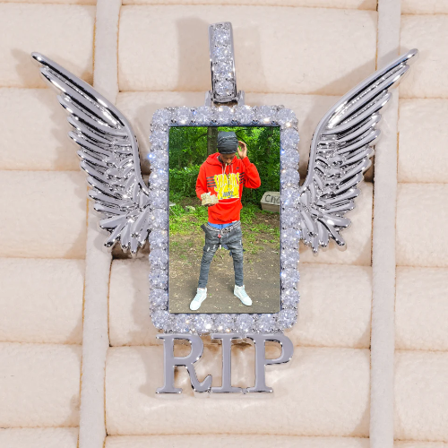 RIP WING 3D CUSTOM PICTURE PENDANT