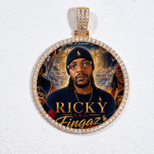 MEDIUM 3D CIRCLE CUSTOM PICTURE PENDANT