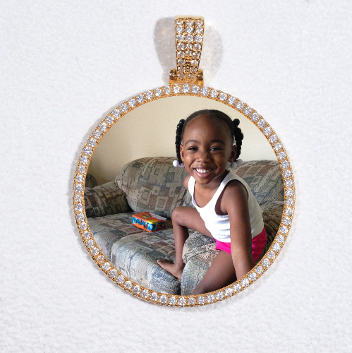 MEDIUM 3D CIRCLE CUSTOM PICTURE PENDANT