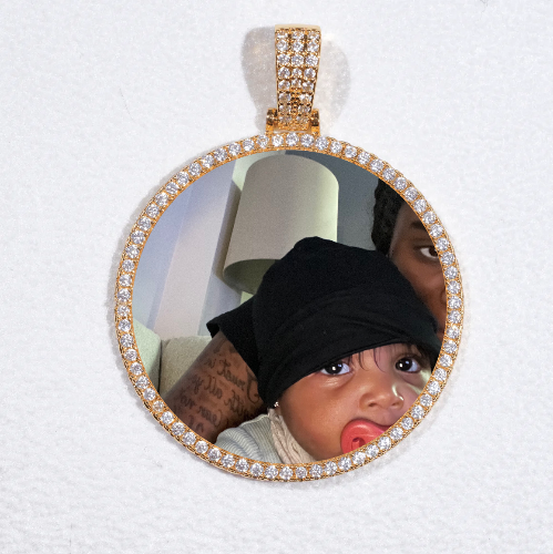MEDIUM 3D CIRCLE CUSTOM PICTURE PENDANT