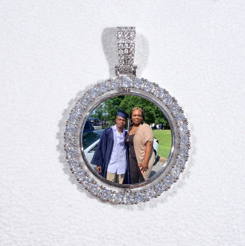 3D Spinning 2-Faced Custom Picture Pendant