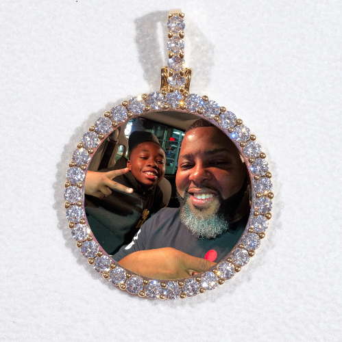3D CIRCLE CUSTOM PICTURE PENDANT SMALL SIZE