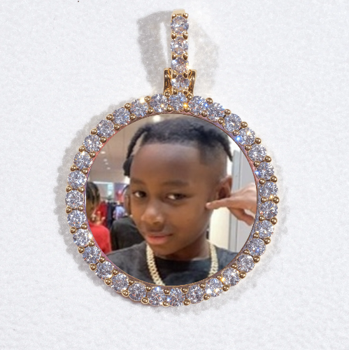 3D CIRCLE CUSTOM PICTURE PENDANT SMALL SIZE