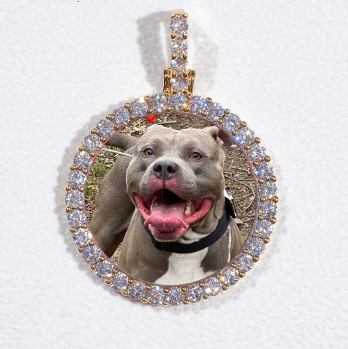 3D CIRCLE CUSTOM PICTURE PENDANT SMALL SIZE