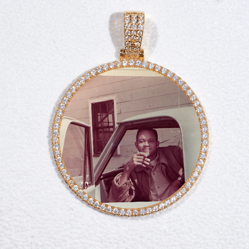 MEDIUM 3D CIRCLE CUSTOM PICTURE PENDANT