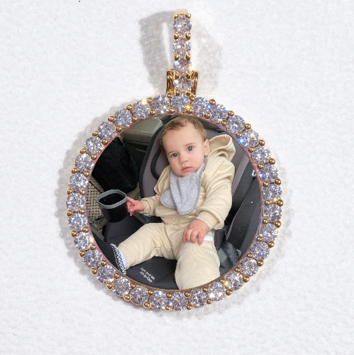 3D CIRCLE CUSTOM PICTURE PENDANT SMALL SIZE