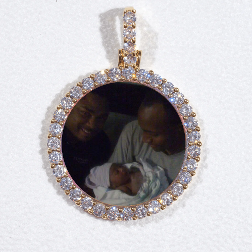 3D CIRCLE CUSTOM PICTURE PENDANT SMALL SIZE