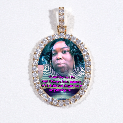 3D Oval Custom Picture Pendant